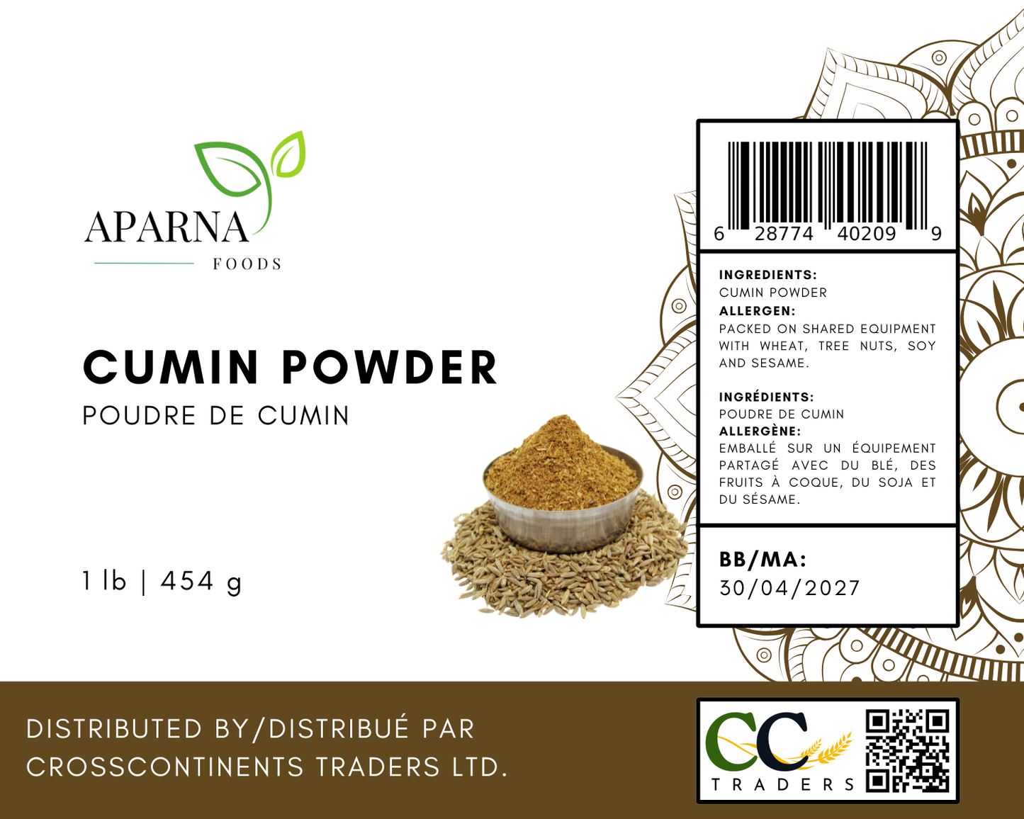 Cumin Powder 1lb