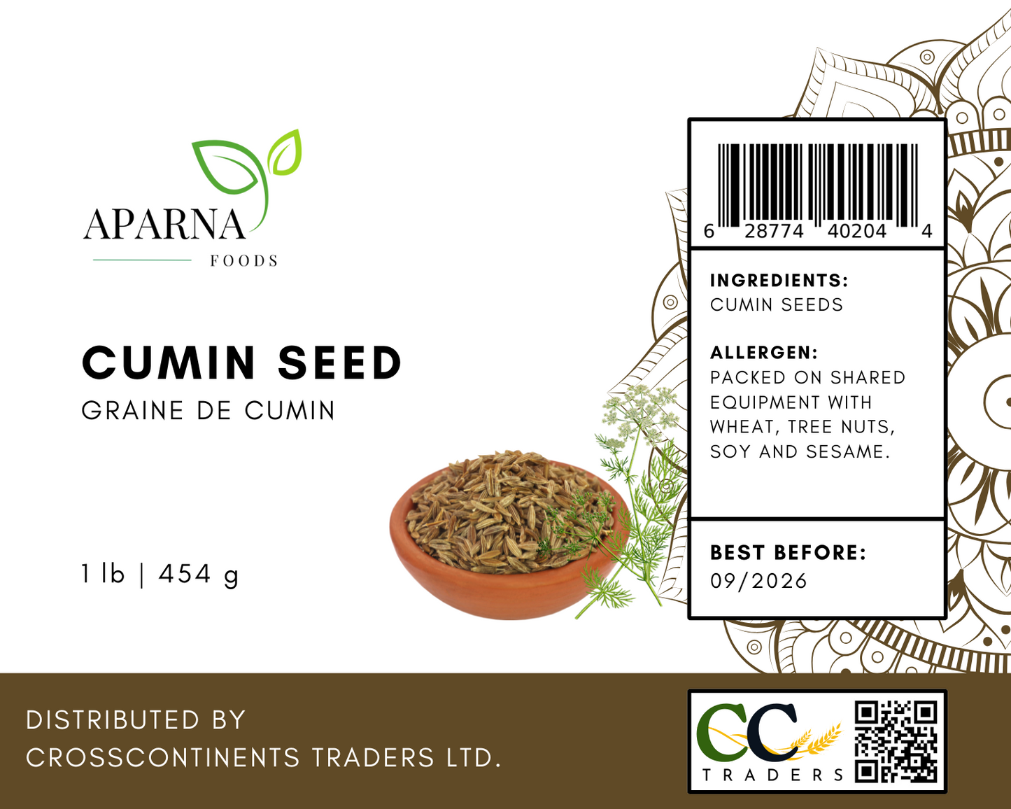 Cumin Seed 1 lb