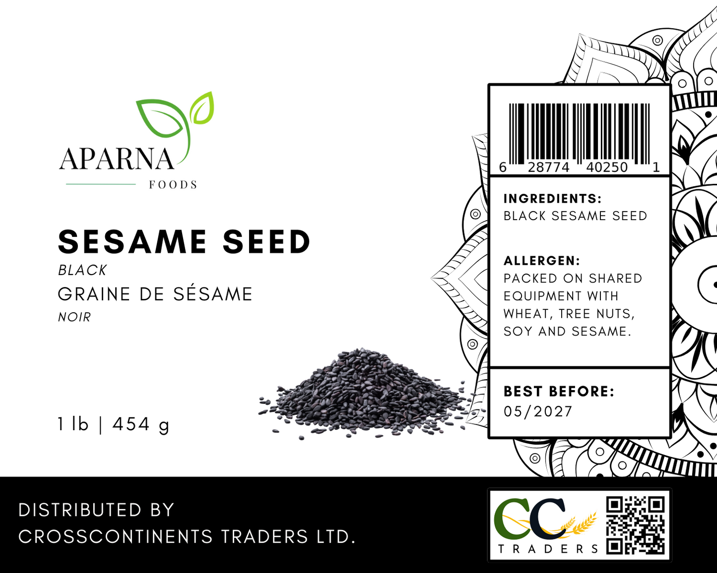 Black Sesame Seeds 1 lb