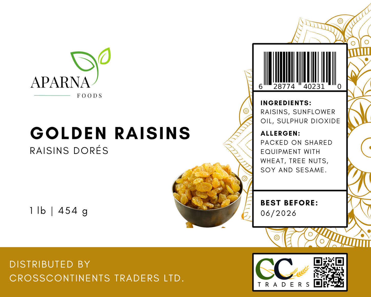 Golden Raisin 1 lb