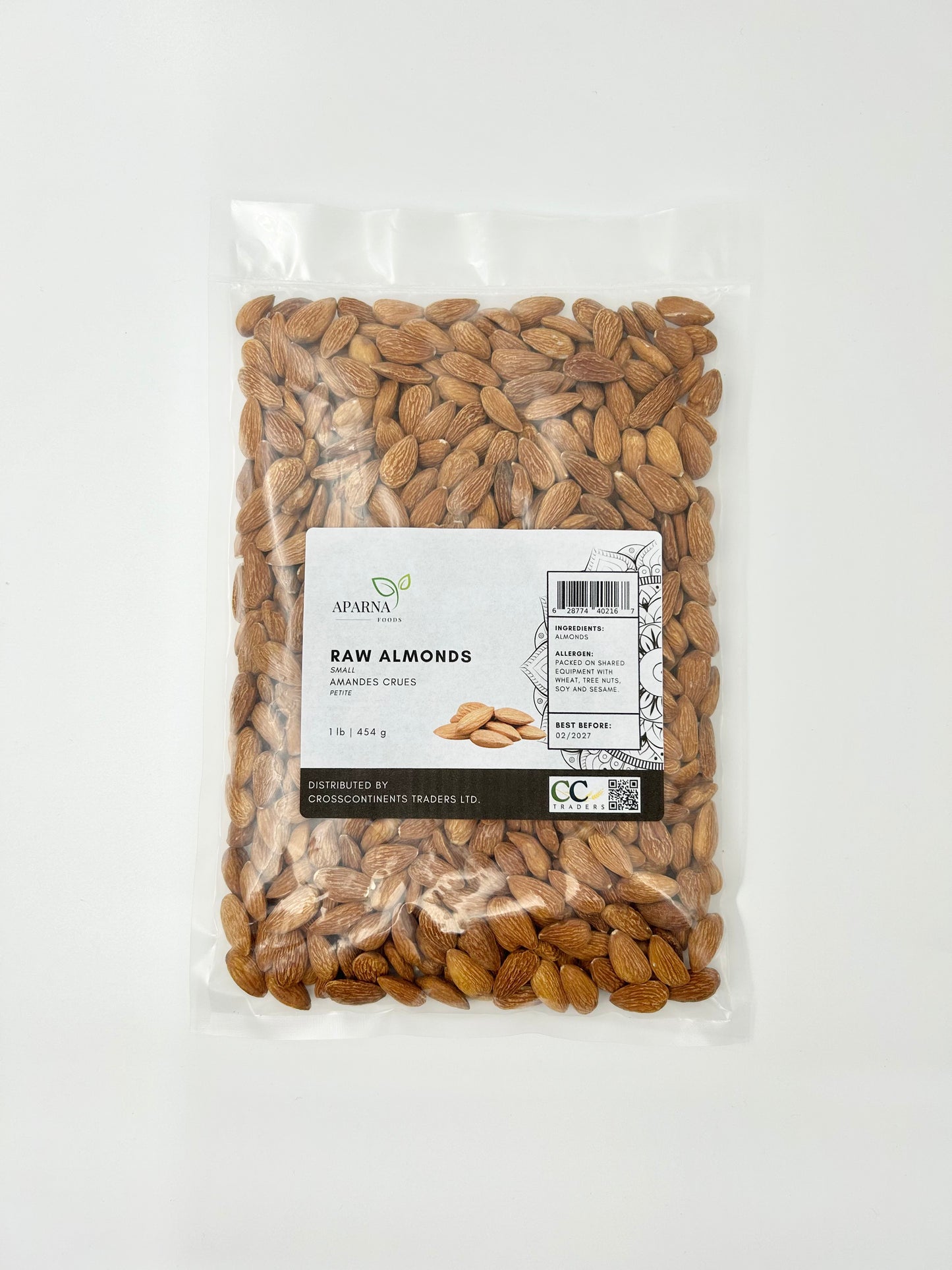 Raw Almonds small 1 lb