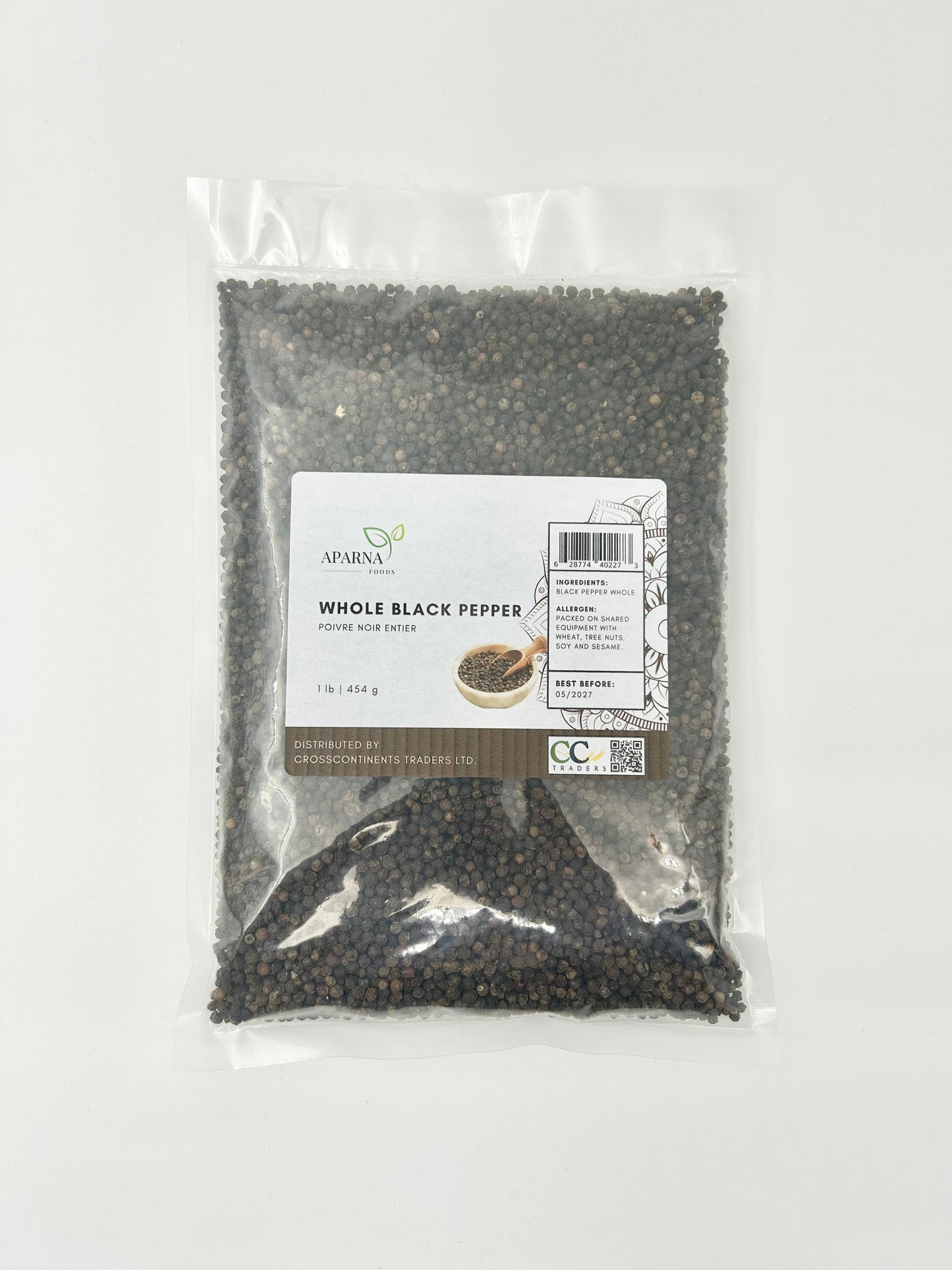 Whole Black Pepper 1 lb